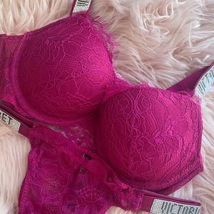 Rhinestone set 34B M panty
